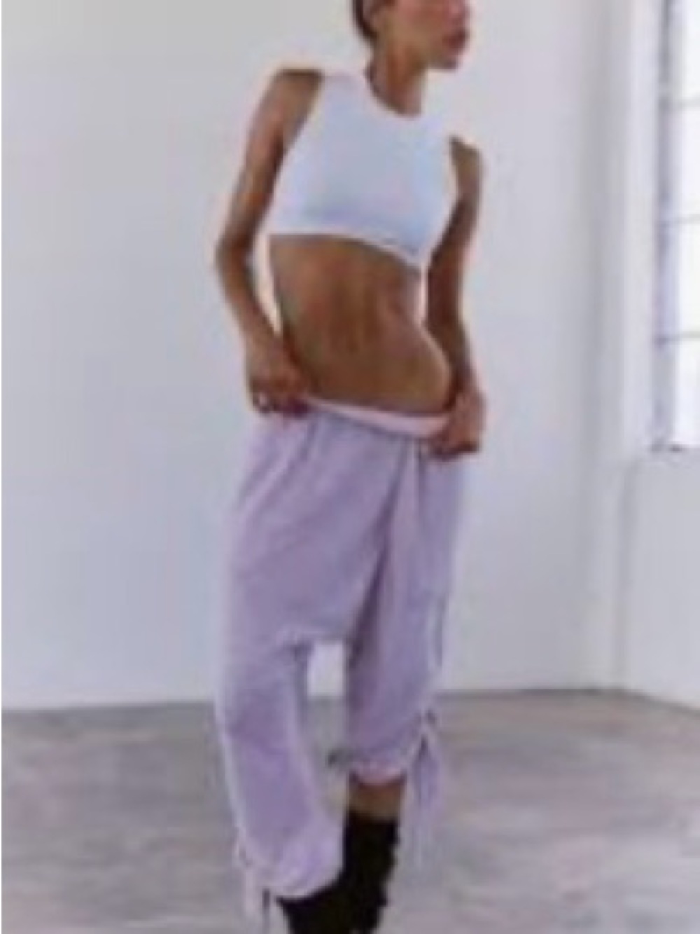 Free People Movement Pirouette Pants Lavender SOLD OUT NWT Retail $128